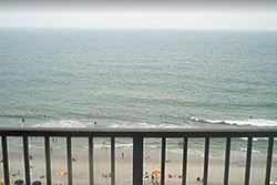 large, 12 story apartment building on the beach with a full front of all balconies, pet friendly vacation rental in myrtle beach